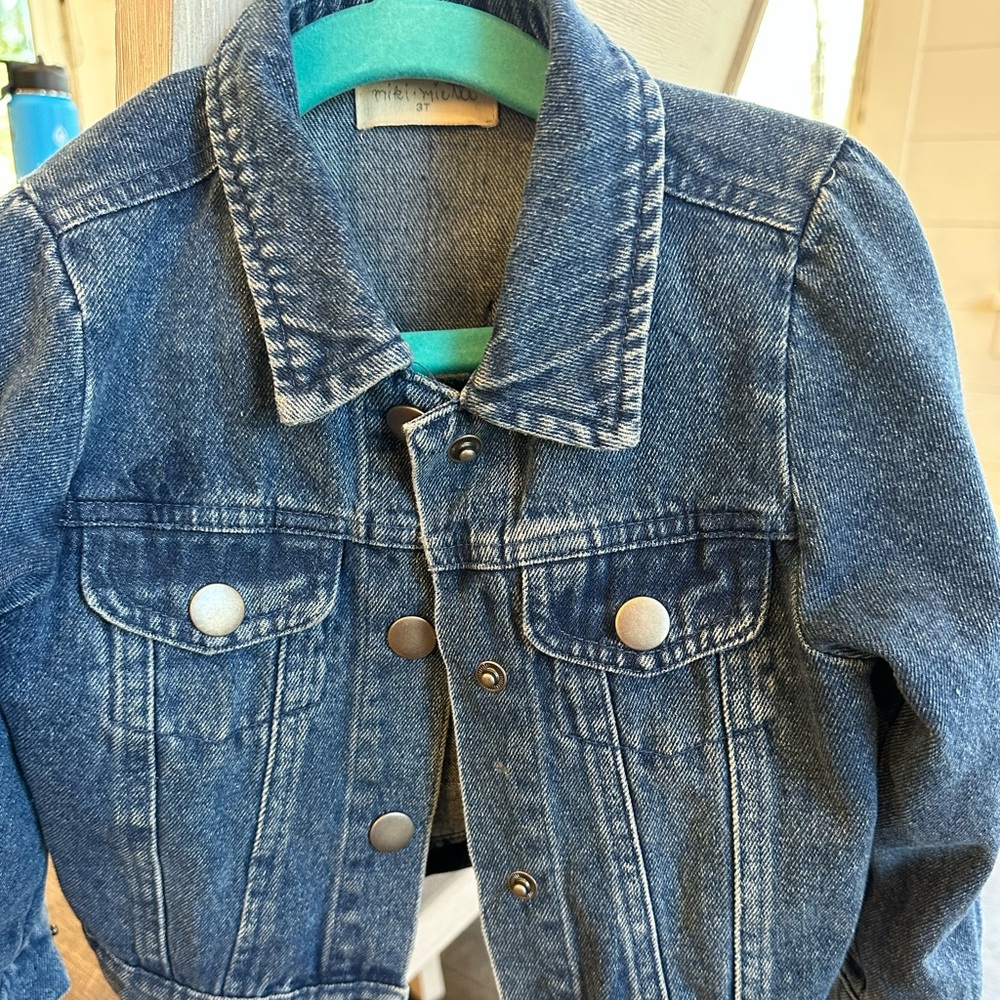 Miki Miette Girls Demin Jacket, size 3T